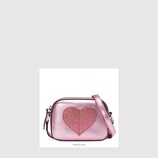 Children's leather heart messenger