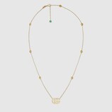 Double G necklace with topaz