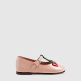 Ballerina aus Lackleder mit Herz und Biene