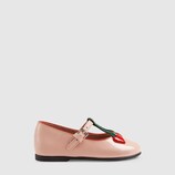 Toddler patent heart bee ballet flat
