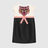Children's cady dress with sequin embroidery