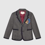 Children's flannel jacket with crest