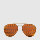 Metal aviator sunglasses