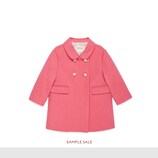 Baby wool double-breasted coat