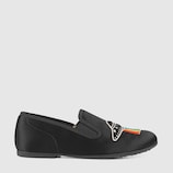 Kinder Halbschuh aus Satin mit Applikationen