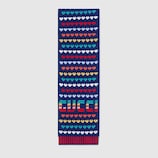 Children's wool hearts scarf