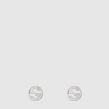 Pendientes de G Entrelazada de Plata
