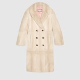 Mink coat with dragon intarsia