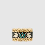 Icon ring in yellow gold
