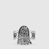 GucciGhost ring with diamonds
