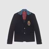 Cambridge cotton jacket with crest