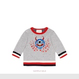 Baby jersey sweatshirt with monster