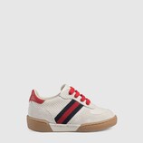 Toddler suede sneaker with Web