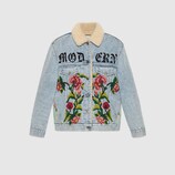 Embroidered denim jacket