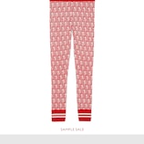 Mushrooms jacquard knit legging