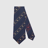 Bee Web silk tie