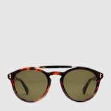 Round-frame acetate sunglasses