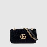 GG Marmont velvet shoulder bag