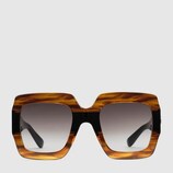 Square-frame acetate sunglasses