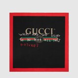 Gucci Coco Capitán logo silk scarf