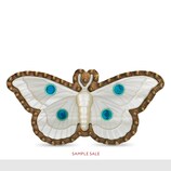 Multi-finger ring with moth