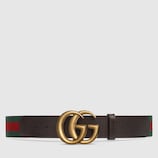 Web belt with double G buckle