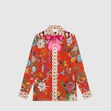 Flora Snake print silk shirt