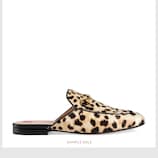 Princetown leopard calf hair slipper