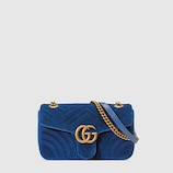 Borsa a spalla GG Marmont in velluto
