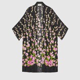 Climbing roses print pajama kimono