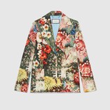 Impressionist garden jacket with crystals