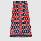 Gucci rhombus silk skirt