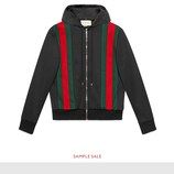 Technical jersey bomber with hood