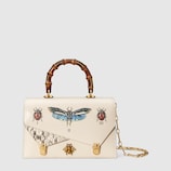 Bolso de Mano de Piel con Insectos