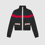 Technical jersey zip up jacket