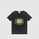 Gucci glitter logo cotton t-shirt