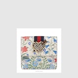 GucciTotem pochette en cuir à imprimé nouveau flora avec crochets