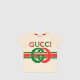 Baby T-shirt with Interlocking G print