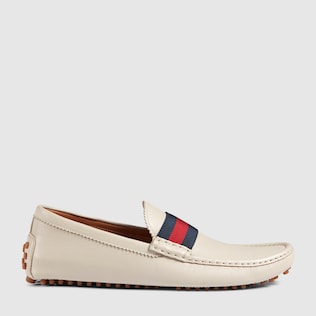 gucci mens driver with web