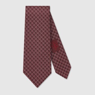 GG pattern silk tie