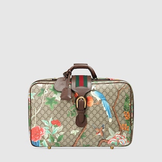 Valigia Gucci Tian in tessuto GG Supreme