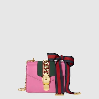 Sylvie leather mini chain bag