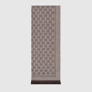 Écharpe en jacquard de laine GG