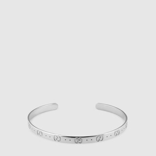Icon bracelet in white gold