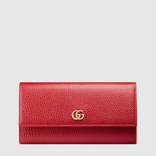 Portefeuille continental en cuir