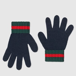 Children's wool gloves with Web