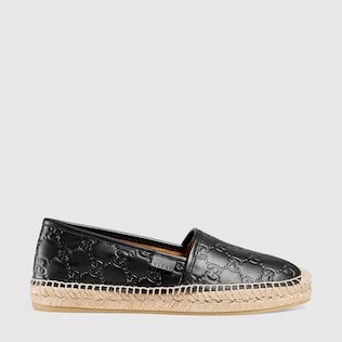 Alpargata de Piel Gucci Signature