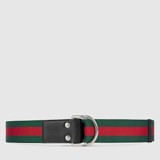 Ceinture bande Web avec anneau demi-lune