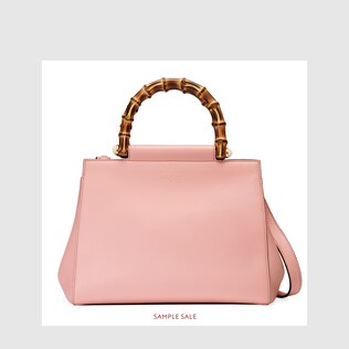 Gucci Nymphaea leather top handle bag