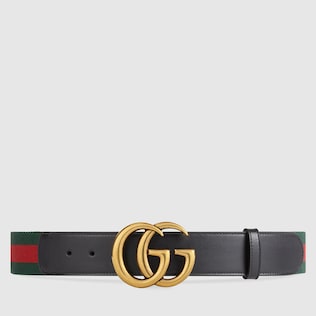 Web belt with Double G buckle